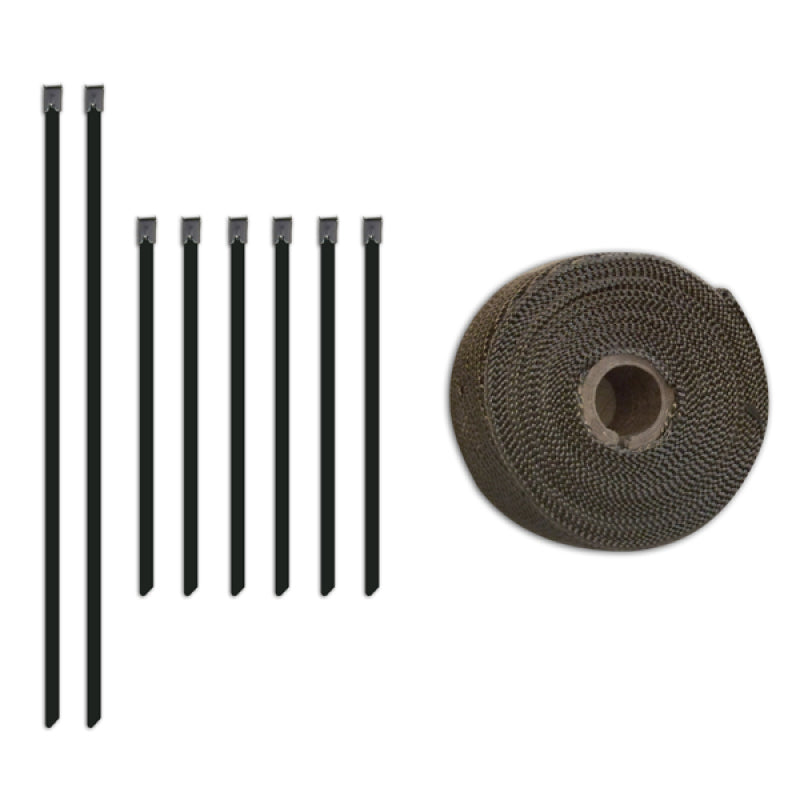 Mishimoto Exhaust Wrap Mishimoto 2 inch x 35 feet Heat Wrap with Stainless Locking Tie Set