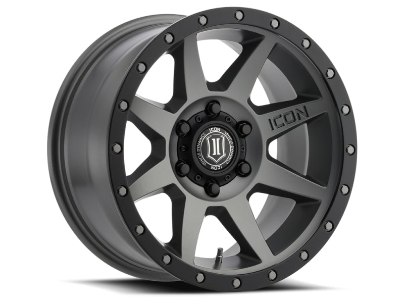 ICON Wheels - Cast ICON Rebound 17x8.5 6x5.5 25mm Offset 5.75in BS 95.1mm Bore Titanium Wheel