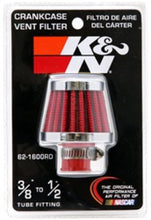 Load image into Gallery viewer, K&amp;N Engineering Air Filters - Universal Fit K&amp;N 2in Base OD x .375in Flange ID x 1.75in H Rubber Base Crankcase Vent Filter
