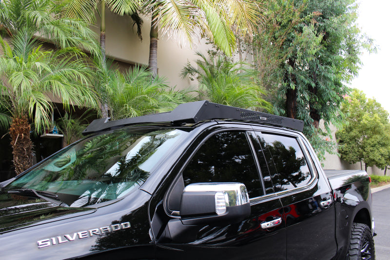Go Rhino Roof Rack Go Rhino 19-23 Chevrolet/GMC Silverado/Sierra 1500 CC Ceros Low Profile Roof Rack - Tex. Blk