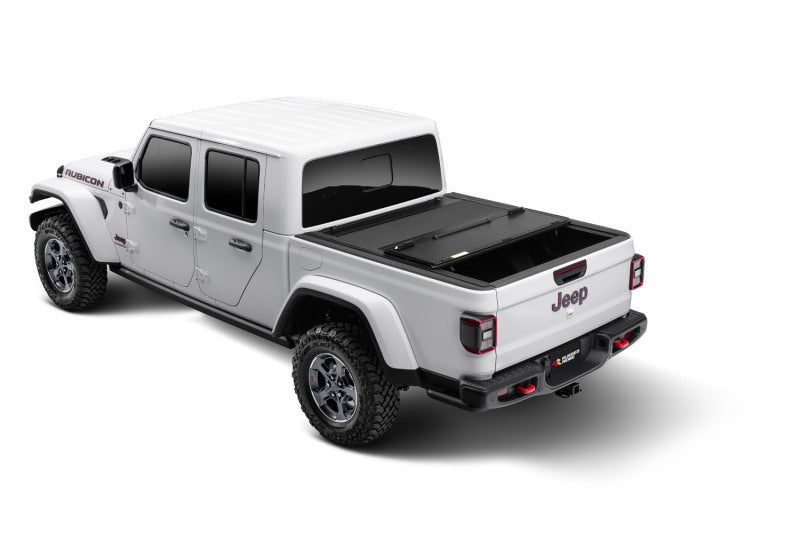 Rugged Ridge Tonneau Covers - Hard Fold Rugged Ridge Armis Hard Folding With LINE-X Bed Cover 2020 JT