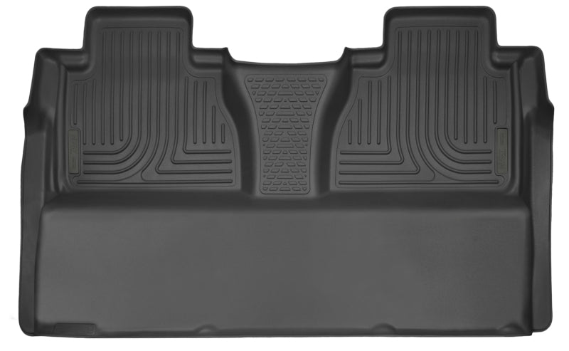 Husky Liners Floor Mats - Rubber Husky Liners 14-16 Toyota Tundra CrewMax Cab Pickup X-Act Contour Black 2nd Seat Floor Liner