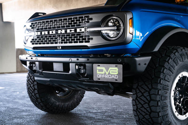 DV8 Offroad License Plate Relocation DV8 Offroad 21-22 Ford Bronco Factory Front Bumper License Relocation Bracket - Side