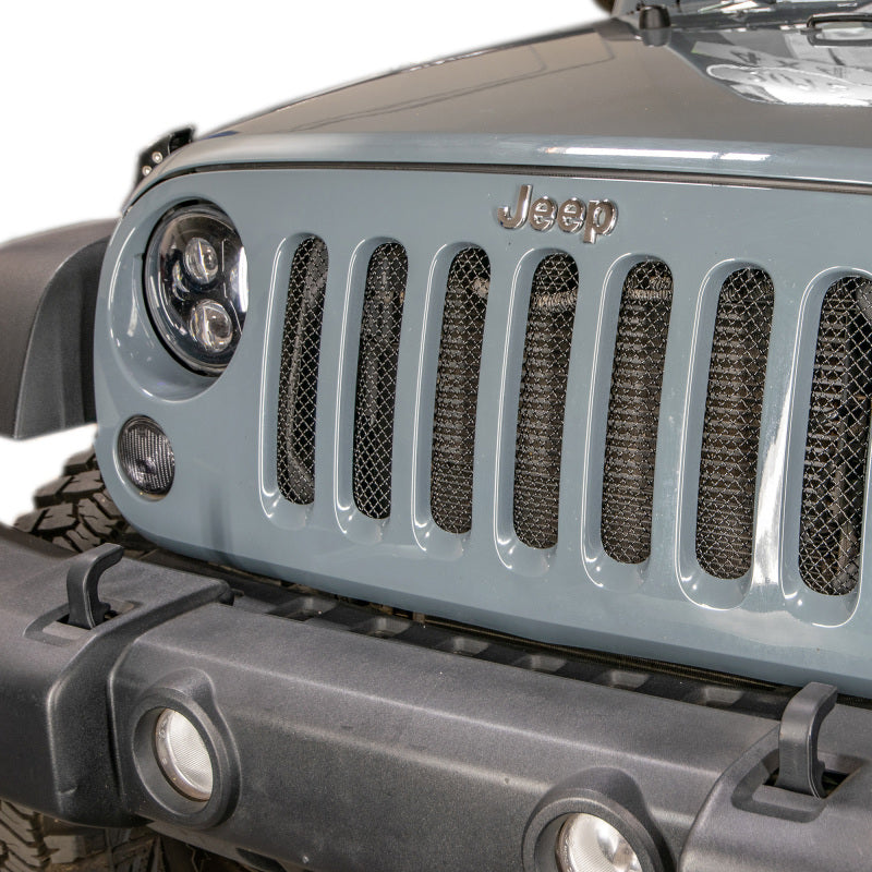 DV8 Offroad Grilles DV8 Offroad 2007-2018 Jeep JK Black Mesh Grille