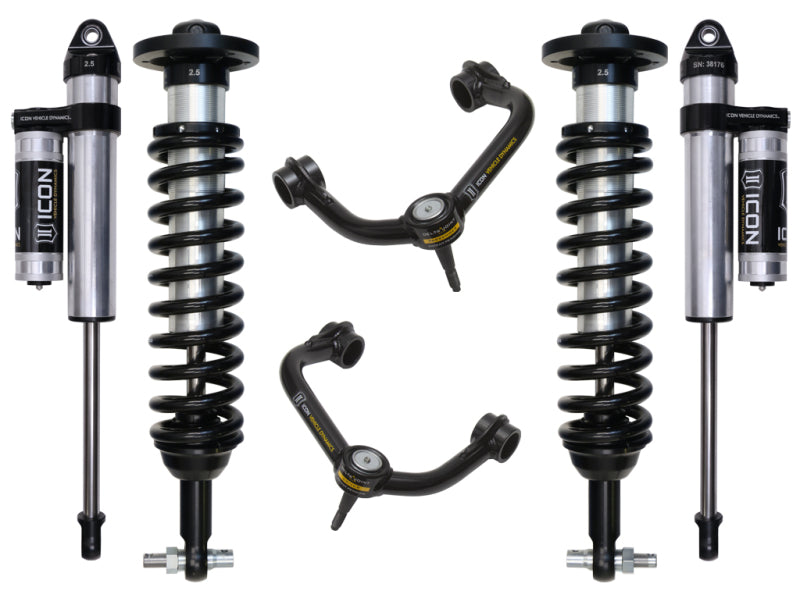 ICON Coilovers ICON 2015+ Ford F-150 2WD 0-3in Stage 3 Suspension System w/Tubular Uca