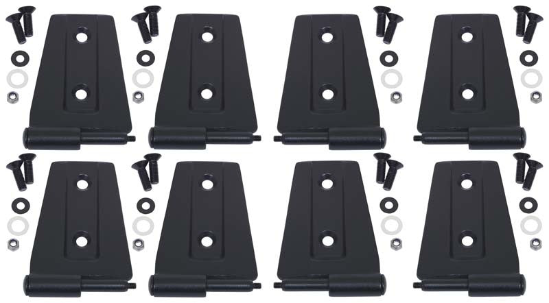Kentrol Doors Kentrol 07-18 Jeep Wrangler JK Door Hinge Set 8 Pieces 4 Door - Textured Black
