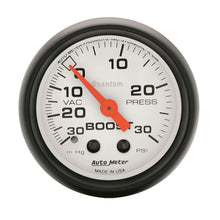 Load image into Gallery viewer, AutoMeter Gauges Autometer Phantom 52mm 30 PSI Mechanical Boost Gauge