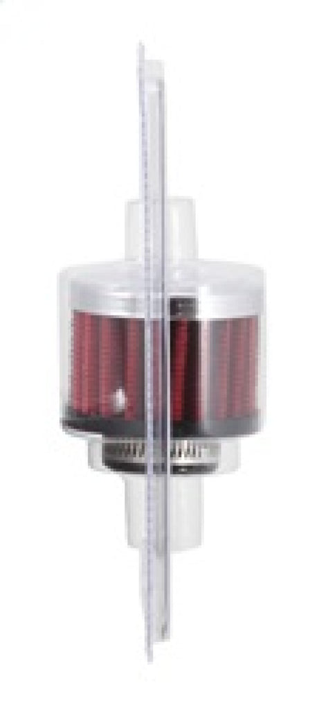 K&N Engineering Air Filters - Universal Fit K&N 3/4 inch ID 2 inch OD 1.5 inch H Clamp On Crankcase Vent Filter