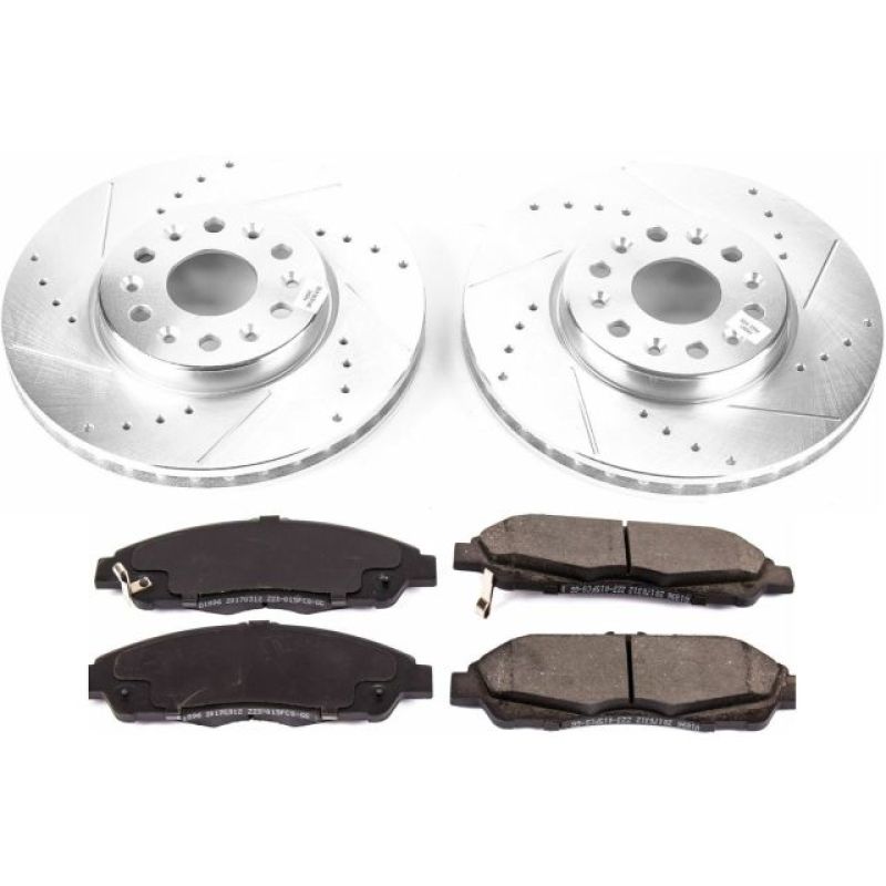 PowerStop Brake Kits - Performance D&S Power Stop 17-18 GMC Acadia Front Z23 Evolution Sport Brake Kit
