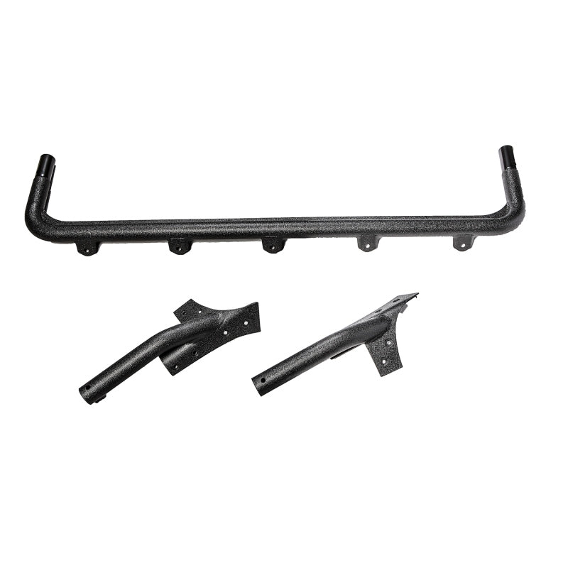 Rugged Ridge Light Mounts Rugged Ridge 07-18 Jeep Wrangler JK Textured Black Windshield Mount Light Bar