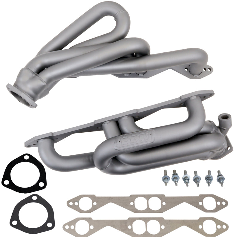 BBK Headers & Manifolds BBK 96-98 GM Truck SUV 5.0 5.7 Shorty Tuned Length Exhaust Headers - 1-5/8 Titanium Ceramic