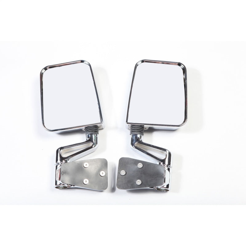Rugged Ridge Exterior Trim Rugged Ridge 87-02 Jeep Wrangler YJ/TJ Chrome Dual Focus Door Mirror Kit