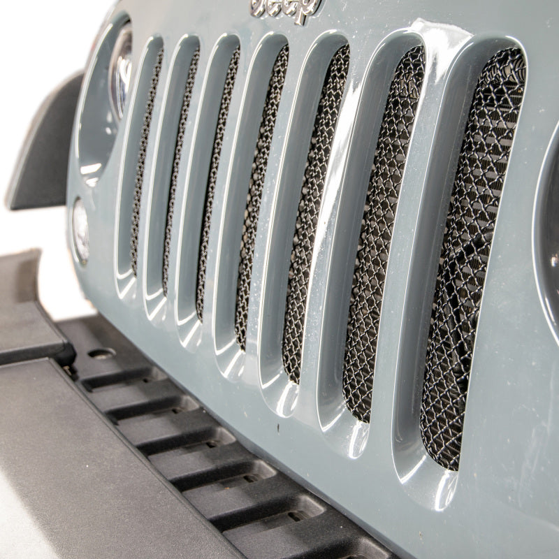 DV8 Offroad Grilles DV8 Offroad 2007-2018 Jeep JK Black Mesh Grille