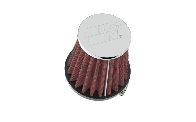 K&N Engineering Air Filters - Universal Fit K&N Universal Chrome Filter 1 15/16 inch FLG / 3 inch Base / 2 inch Top / 3 inch Height