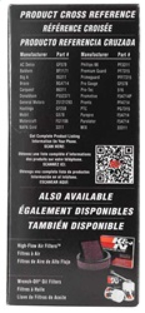 K&N Engineering Fuel Filters K&N Cellulose Media Fuel Filter 3in OD x 5.625in L