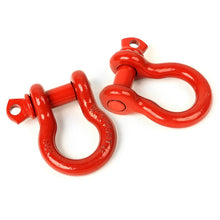 Load image into Gallery viewer, Rugged Ridge Shackle Kits Rugged Ridge Red 3/4in D-Shackles