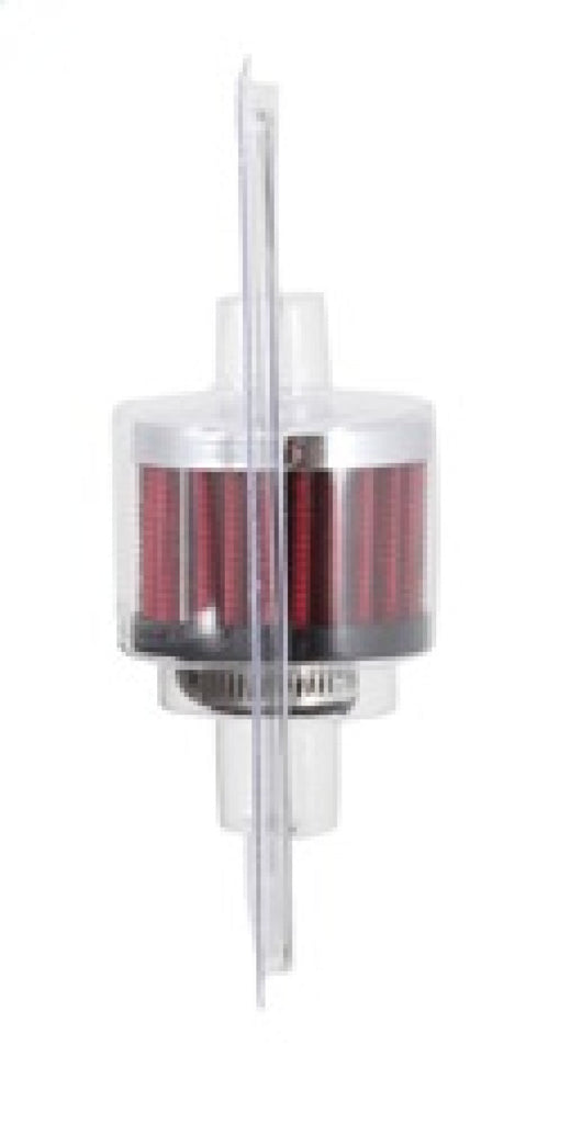 K&N Engineering Air Filters - Universal Fit K&N 0.625 inch ID 2 inch OD 1.5 inch H Clamp On Crankcase Vent Filter