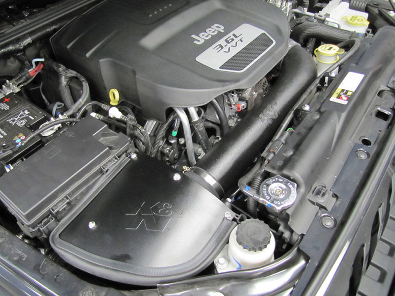 K&N Engineering Cold Air Intakes K&N 12-13 Jeep Wrangler 3.6L-V6 Aircharger Perf Intake Kit
