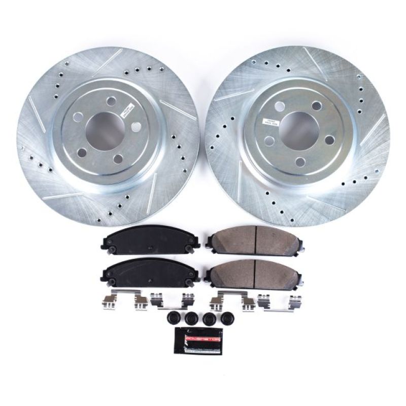 PowerStop Brake Kits - Performance D&S Power Stop 05-19 Chrysler 300 Front Z23 Evolution Sport Brake Kit