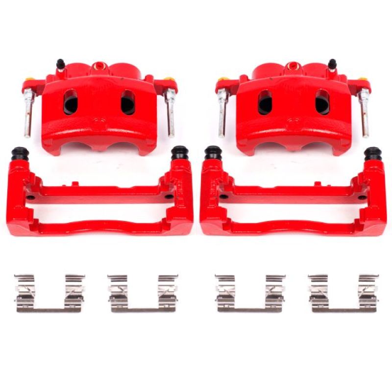 PowerStop Brake Calipers - Perf Power Stop 08-16 Cadillac Escalade Front Red Calipers w/Brackets - Pair