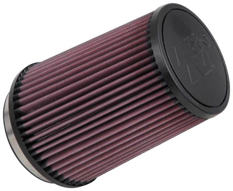 K&N Engineering Air Filters - Universal Fit K&N Filter Universal Rubber Filter 4 inch Flange 5 3/8 inch Base 4 3/8 inch Top 7 inch Height