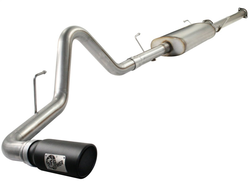 aFe Catback aFe MACHForce XP Exhausts Cat-Back SS-409 EXH CB Toyota Tundra 10-11 V8-5.7L 145.7 WB (blk tip)