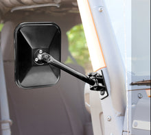 Load image into Gallery viewer, Rugged Ridge Exterior Trim Rugged Ridge 97-18 TJ JK Black Rectangular Quick Release Mirrors