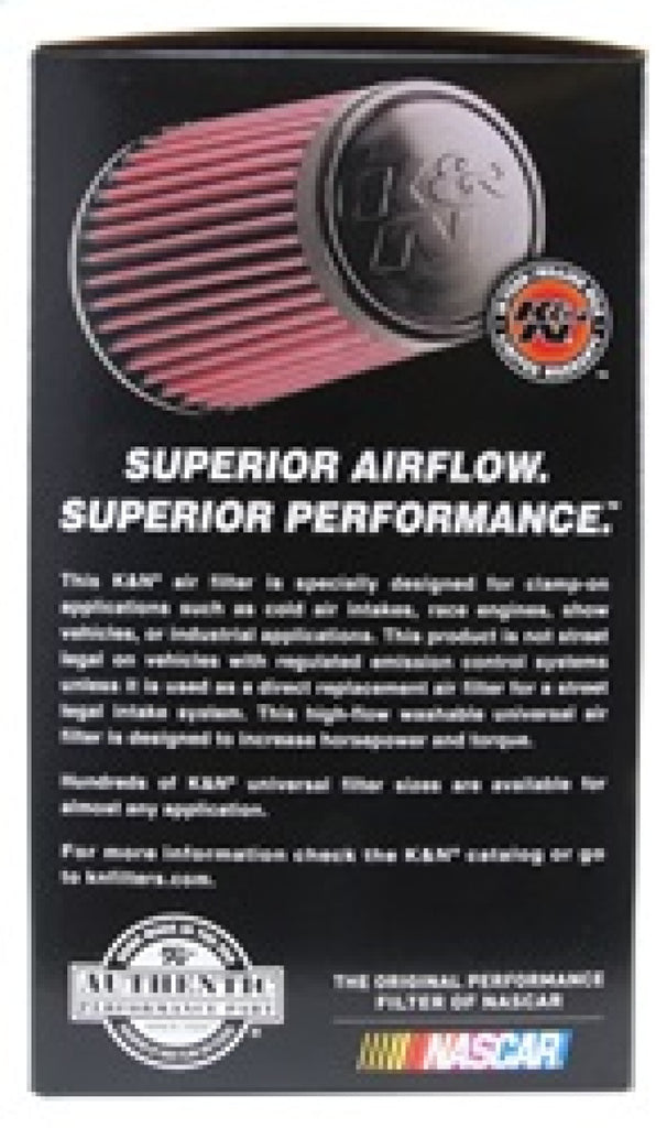 K&N Engineering Air Filters - Universal Fit K&N Universal Rubber Filter 4inch FLG / 6inch OD-B / 4-5/8inch OD-T / 9inch H