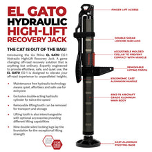 Load image into Gallery viewer, Go Rhino Uncategorized Go Rhino Xventure Gear EG1 El Gato Hydraulic Jack - Graphite