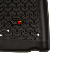 Load image into Gallery viewer, Rugged Ridge Floor Mats - Rubber Rugged Ridge Floor Liner Front Black 2007-2018 Jeep Wrangler Unlimited JK 4 Dr