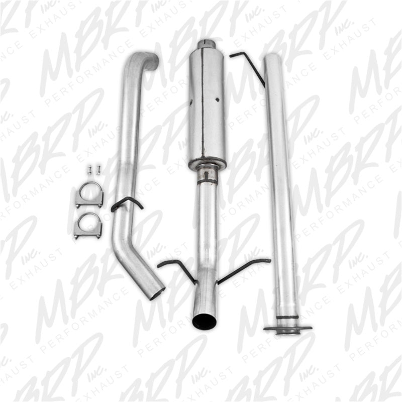 MBRP Catback MBRP 2007-2008 Chev/GMC 1500 CC EC 6ft6in bed 4.8/5.3L 3in Cat Back Single Side AL P Series Exhaust