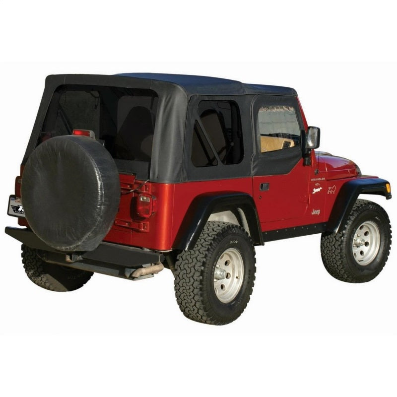 Rampage Soft Tops Rampage 1997-2006 Jeep Wrangler(TJ) OEM Replacement Top - Black Diamond