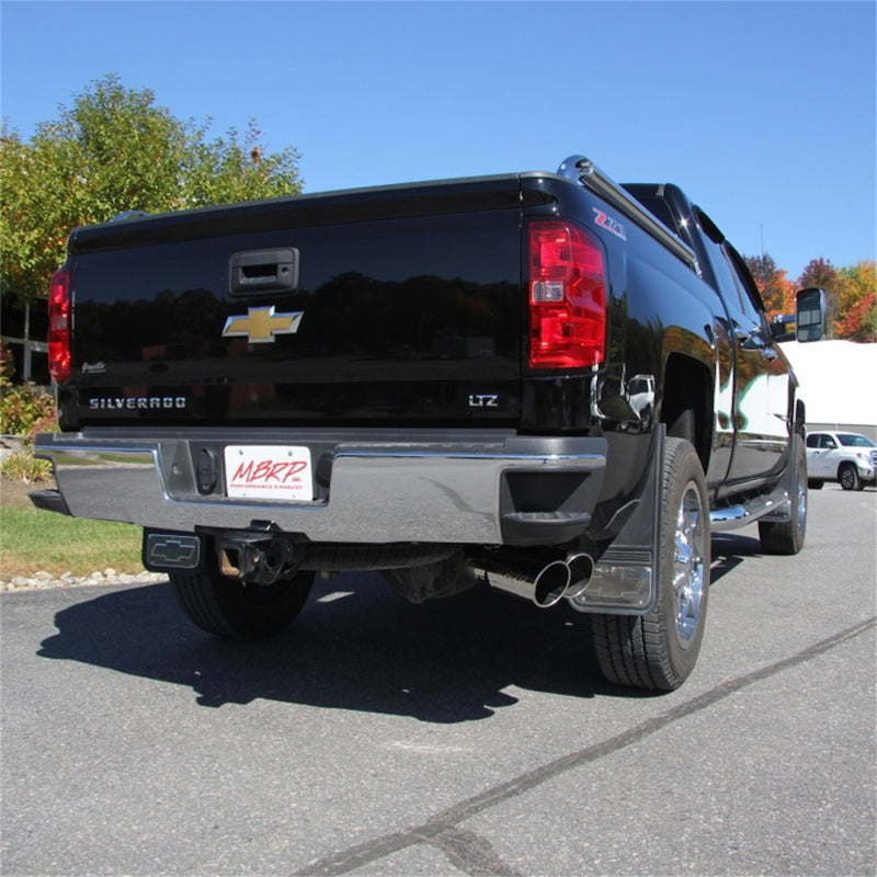 MBRP DPF Back MBRP 11-15 Chevy/GMC 2500/3500 4in Filter Back Dual Outlet Single Side Alum Exhaust System