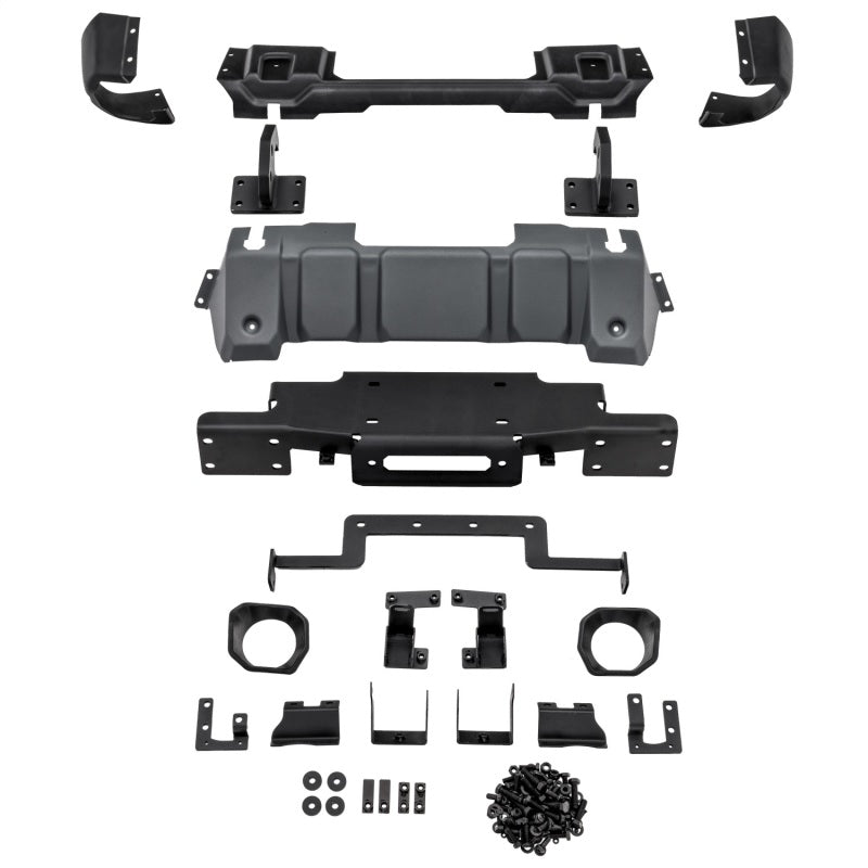 Rugged Ridge Bumpers - Steel Rugged Ridge Stubby Venator Front Bumper 18-20 Jeep Wrangler JL/JT