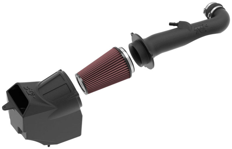 K&N Engineering Cold Air Intakes K&N 2018 Jeep Wrangler JL V6-3.6L F/I Aircharger Performance Intake