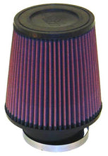 Load image into Gallery viewer, K&amp;N Engineering Air Filters - Universal Fit K&amp;N Universal Rubber Filter 3 1/2inch ID FLG / 6inch Base / 4-5/8inch Top / 6inch Height