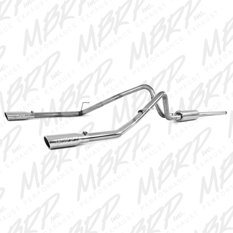 MBRP Catback MBRP 2004-2008 Ford F150 4.6/5.4L EC/CC-SB Cat Back Dual Split Rear