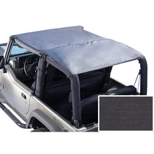 Load image into Gallery viewer, Rugged Ridge Soft Tops Rugged Ridge Roll Bar Top Black Denim 76-86 Jeep CJ7&amp;87-91Jeep Wrangler YJ