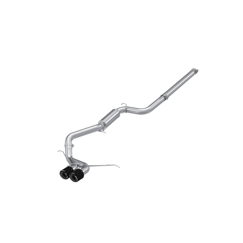 MBRP Catback MBRP 13-18 Ford Focus ST 2.0L EcoBoost SS 3in Cat-Back Dual Outlet w/ Carbon Fiber Tips - T304