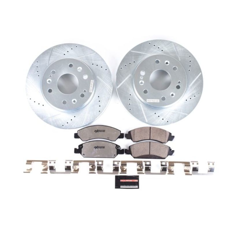 PowerStop Brake Kits - Performance D&S Power Stop 08-19 Cadillac Escalade Front Z36 Truck & Tow Brake Kit