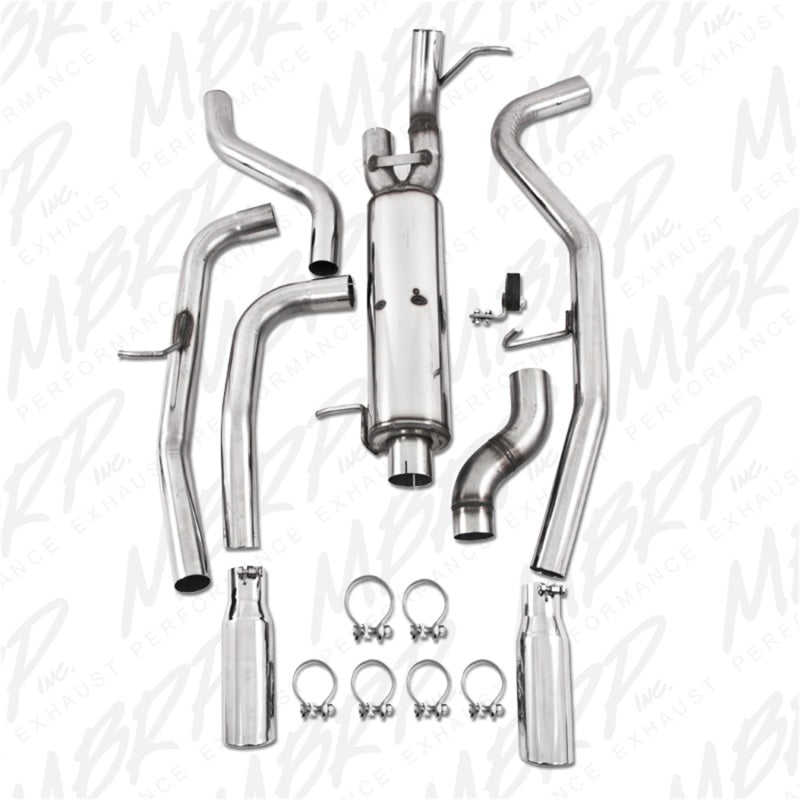 MBRP Catback MBRP 09-11 Chev/GMC Colorado/Canyon 5.3L V8 EC/CC-SB Cat Back Dual Split Rear Exit T409