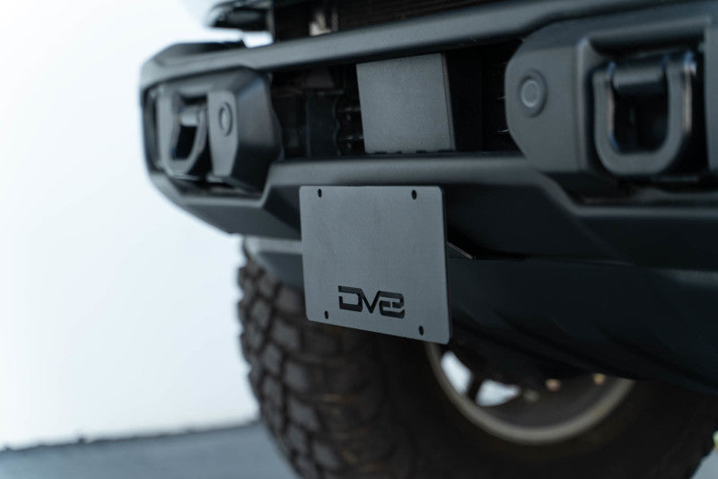 DV8 Offroad License Plate Relocation DV8 Offroad 21-23 Ford Bronco Capable Bumper Front License Plate Mount