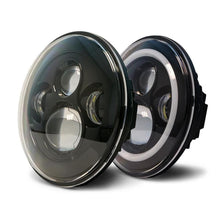 Load image into Gallery viewer, DV8 Offroad Headlights DV8 Offroad 07-18 Jeep Wrangler JK LED Projector Headlights w/ Angel Eyes