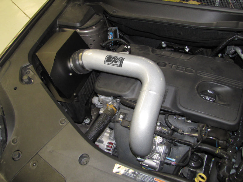 K&N Engineering Cold Air Intakes K&N 10 GMC Terrain / 10 Chevy Equinox 2.4L-L4 Silver High Flow Performance Kit