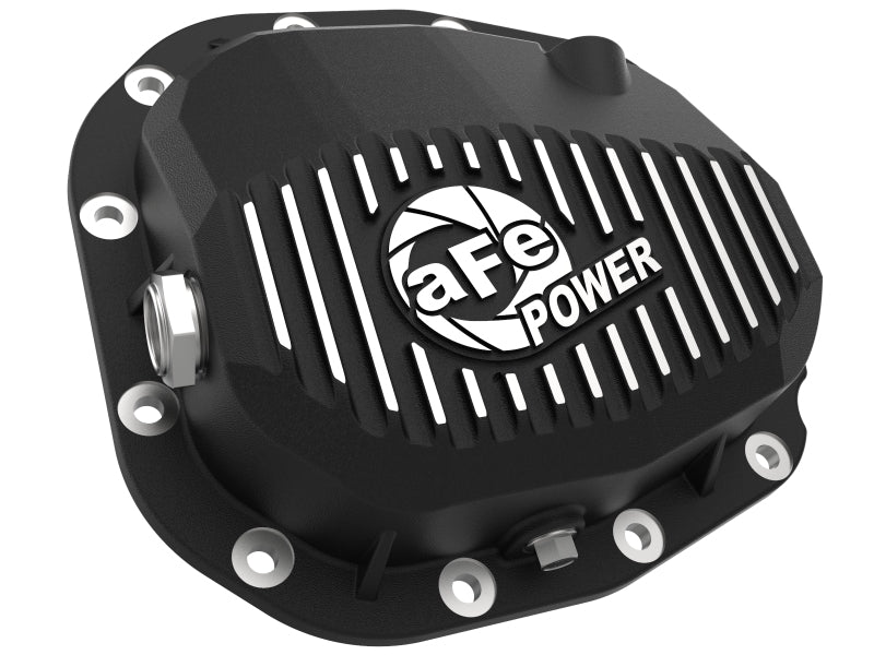 aFe Diff Covers aFe Pro Series Rear Differential Cover Black w/ Fins 15-19 Ford F-150 (w/ Super 8.8 Rear Axles)