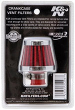 Load image into Gallery viewer, K&amp;N Engineering Air Filters - Universal Fit K&amp;N 2in Base OD x .375in Flange ID x 1.75in H Rubber Base Crankcase Vent Filter
