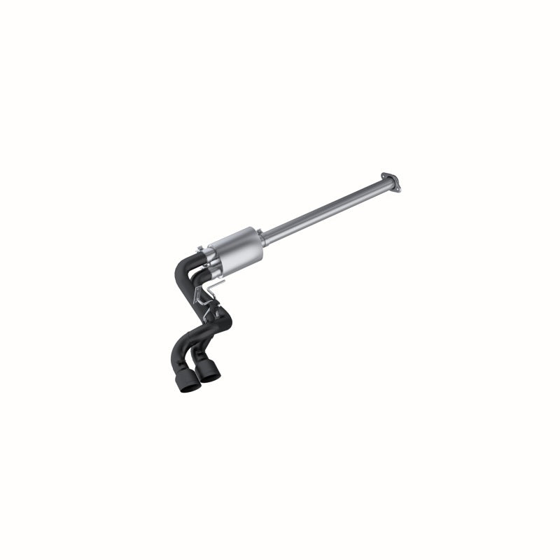 MBRP Catback MBRP 09-14 Ford F150 Pre-Axle 4.5in OD Tips Dual Outlet 3in Black Coated Cat Back Exhaust