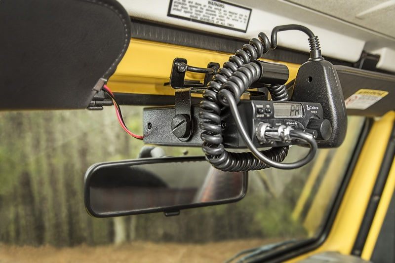 Rugged Ridge Interior Lighting Rugged Ridge CB Radio Mount Windshield 97-02 Jeep Wrangler TJ