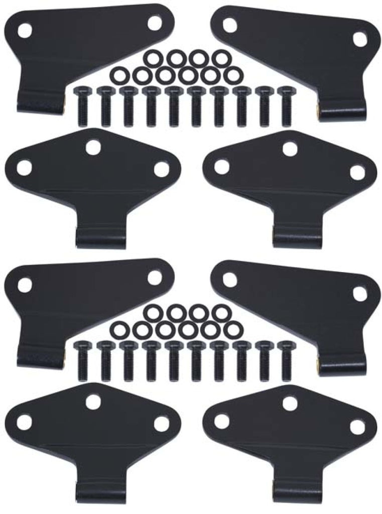 Kentrol Doors Kentrol 07-18 Jeep Wrangler JK Body Door Hinge Set 8 Pieces 4 Door - Textured Black