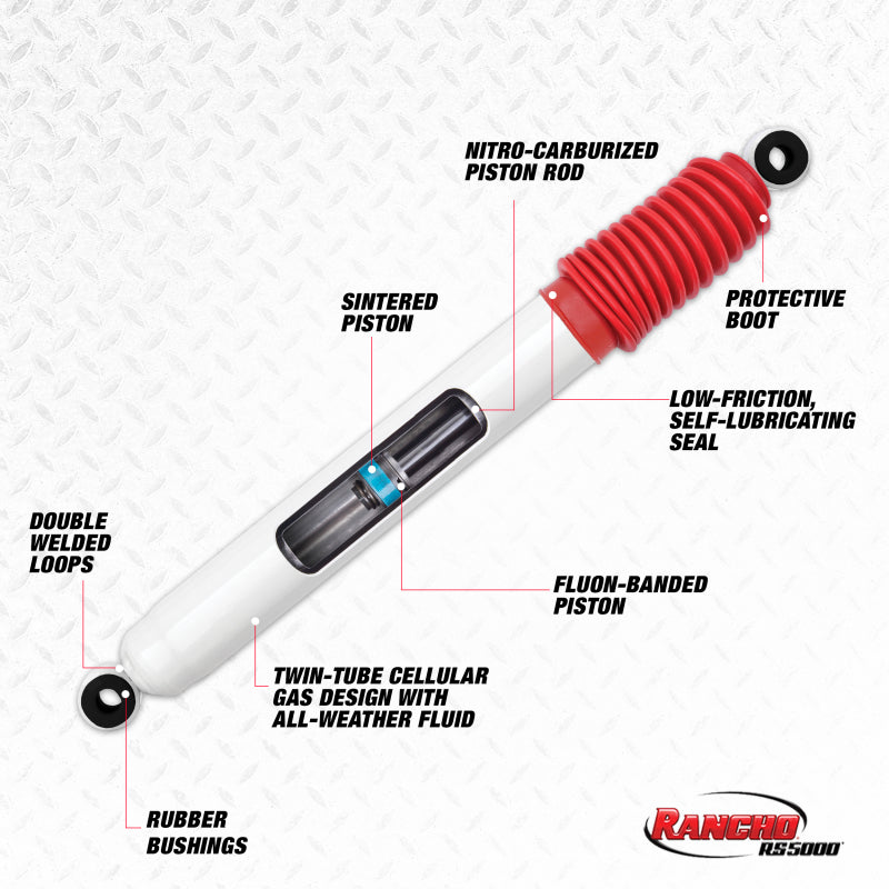 Rancho Steering Stabilizer Rancho 92-94 Chevrolet Blazer / Full Size Front RS5000 Steering Stabilizer